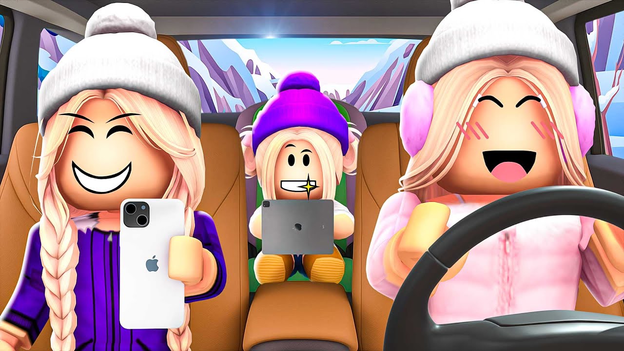 ZIMOWA WYCIECZKA z PIĘCIORACZKAMI i MAŁĄ AMI na BROOKHAVEN w ROBLOX! ❄️