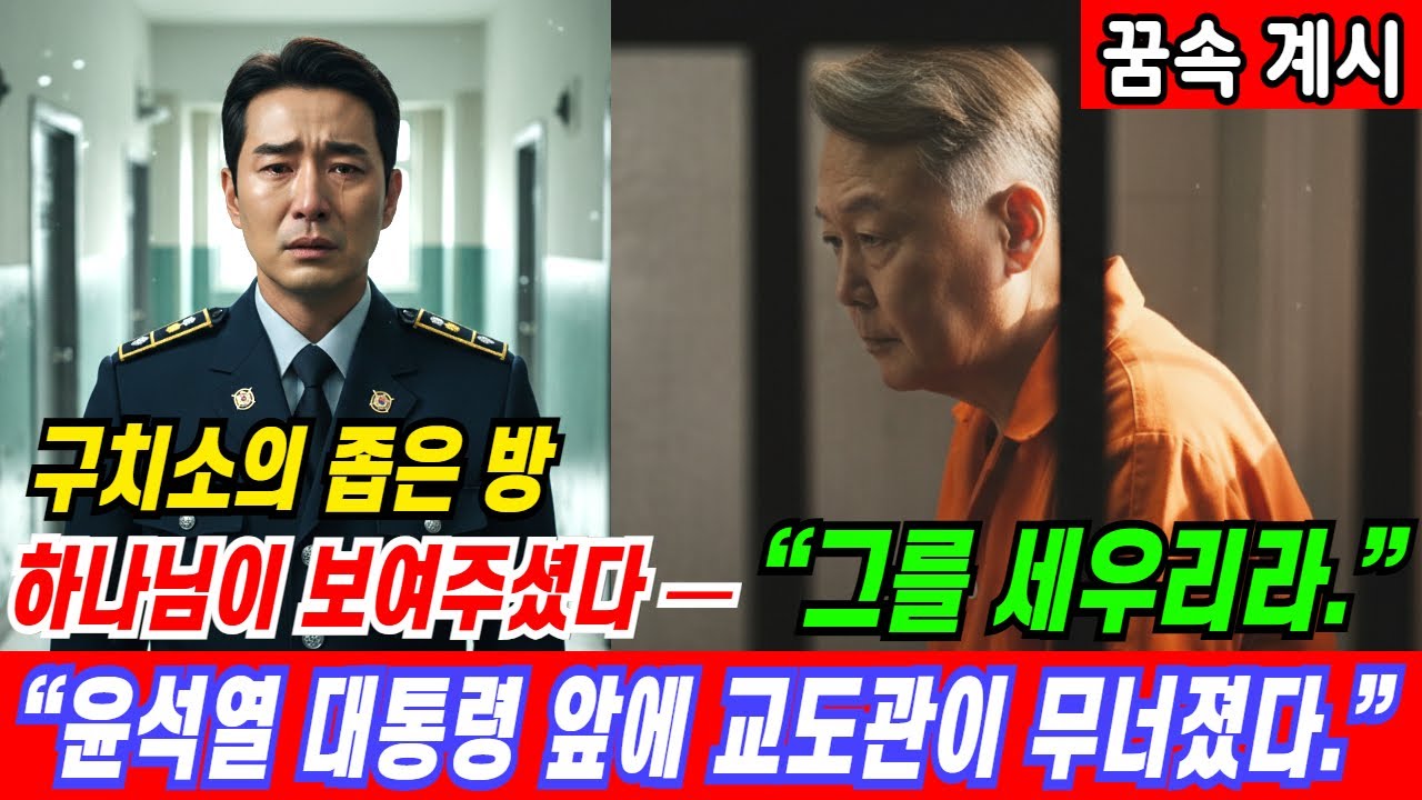 윤석열 대통령 구치소에 온 날, 교도관에게 하나님이 말씀하셨다. /꿈속계시 #성경읽기 #하나님 #교회 #믿음