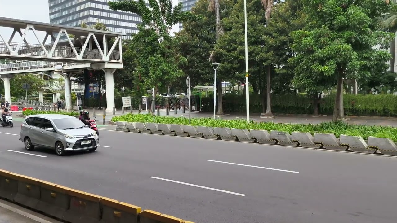 Free 4K Jakarta City Traffic Footage at SCBD | No Copyright Video