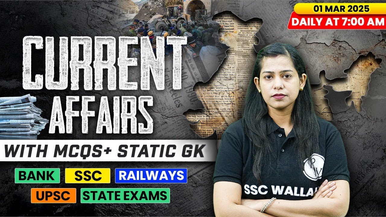 Current Affairs Today | 01 March Current Affairs 2025 | Daily Current Affairs | By Krati Mam