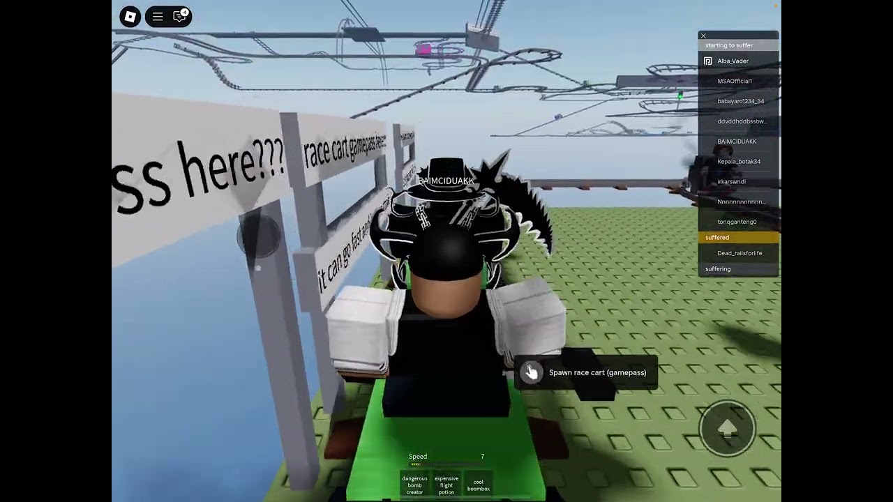 I Played Cart Ride Around Nothing And.Itty Bitty City On Roblox