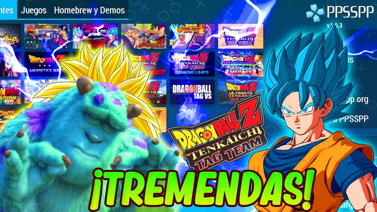 🏆 Nuevo TOP las MEJORES ISOS hecho por LA COMUNIDAD | Dragon Ball Z Tenkaichi Tag Team | DBZ TTT MOD
