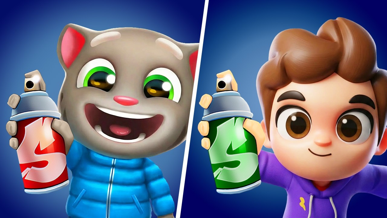Kooply Run Subway Craft VS Talking Tom Gold Run, Subway Runner Games, Kooply Run Game, Subway Runner