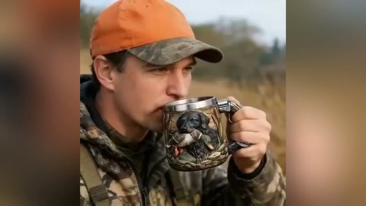 ☕ Šalica za kavu specifična za Hunter – Savršen poklon za ljubitelje lova i kave, čvrsta i elegantna