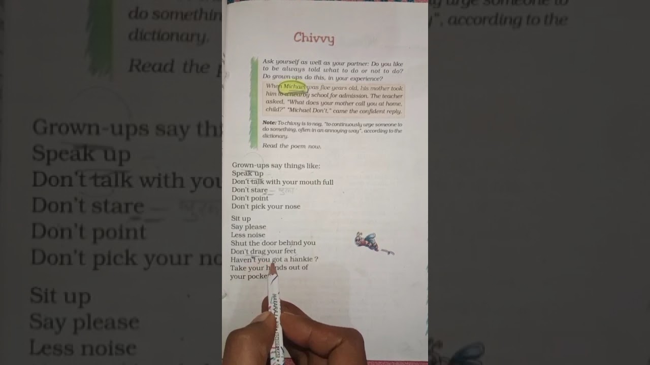 Chivvy (Poem)Class 7 NCERT For HTET CTET ll NCERT SERIES II