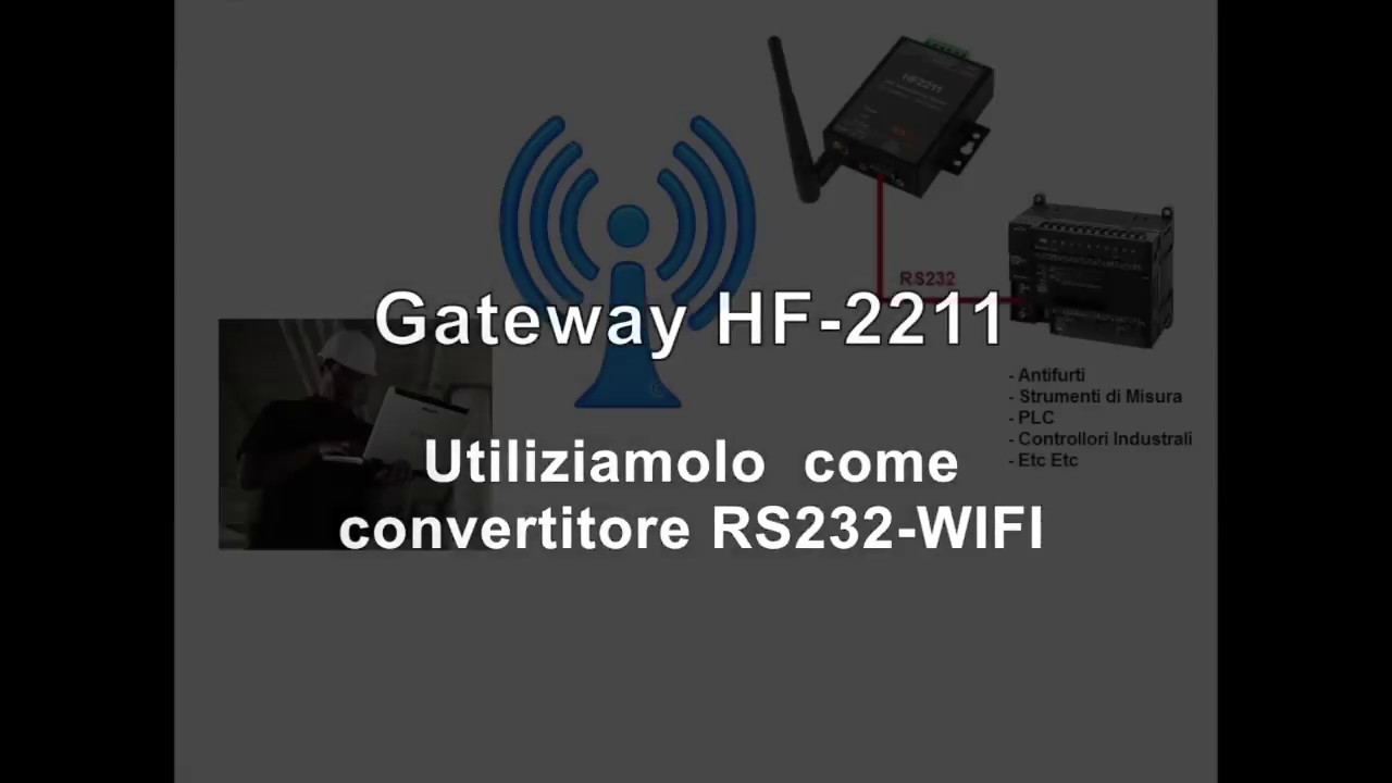 HF-2211: Convertitore RS232-WIFI - (white-paper per l'installazione in modalit&agrave; Virtualcom)