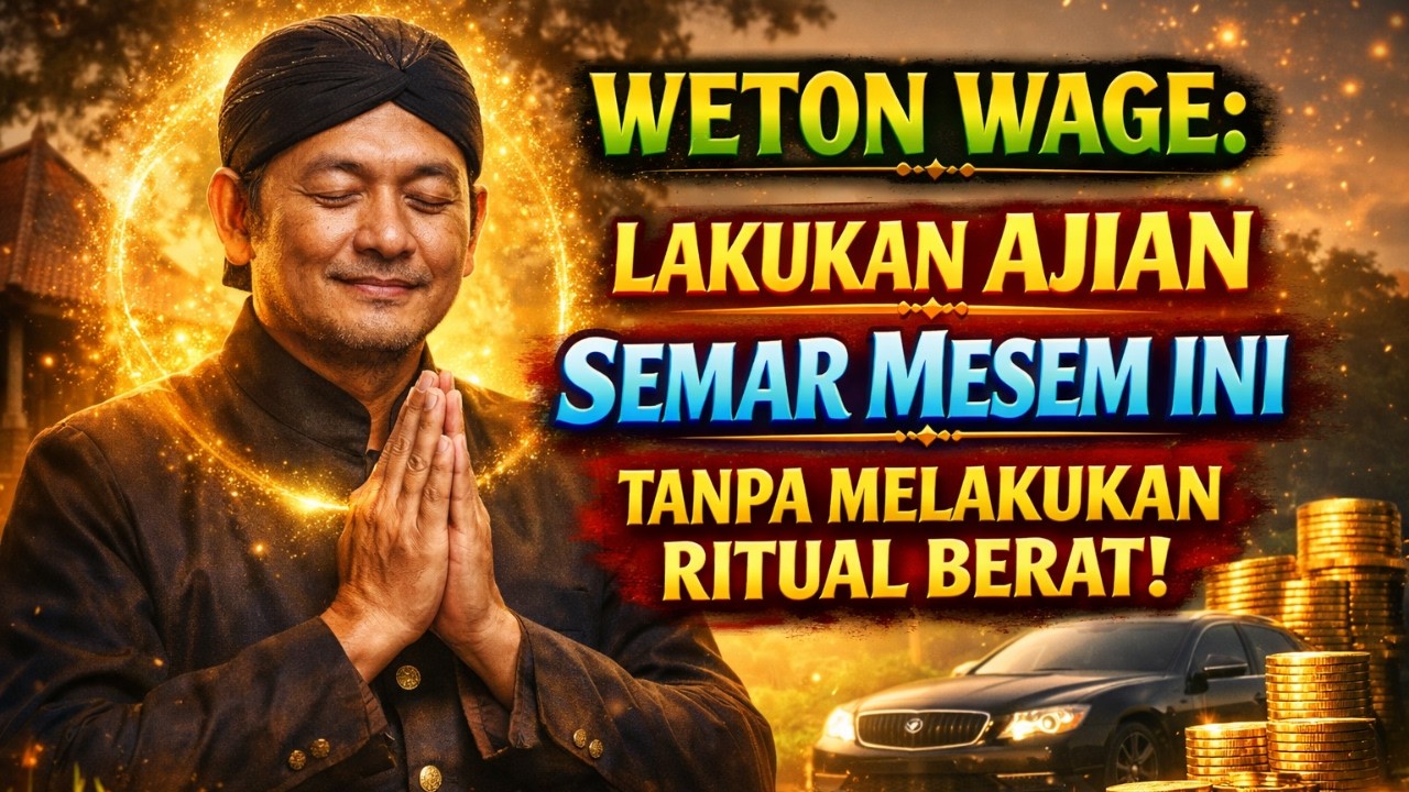 WETON WAGE: LAKUKAN AJIAN SEMAR MESEM INI TANPA MELAKUKAN RITUAL BERAT!!