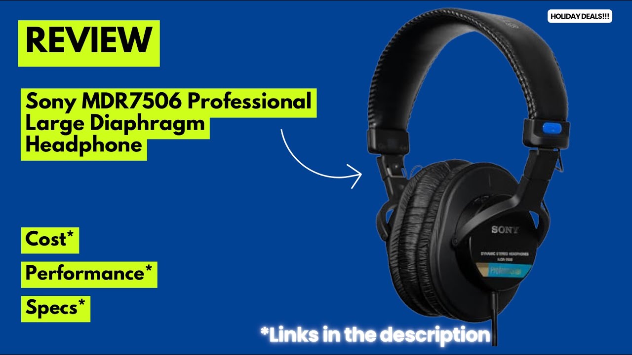 Sony MDR-7506 Headphones Review 🔥 Professional Studio Monitoring, Hi-Fi Sound