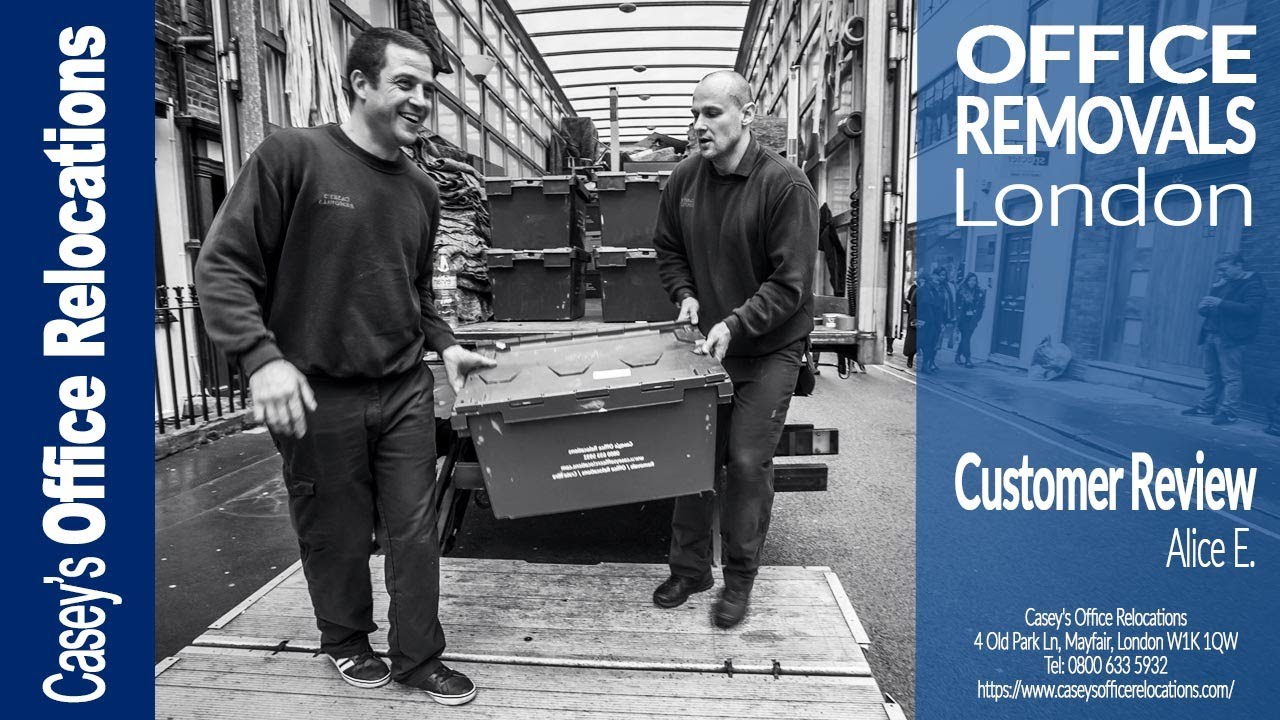 Office Removals London Review by Alice E : Casey's Office Relocations