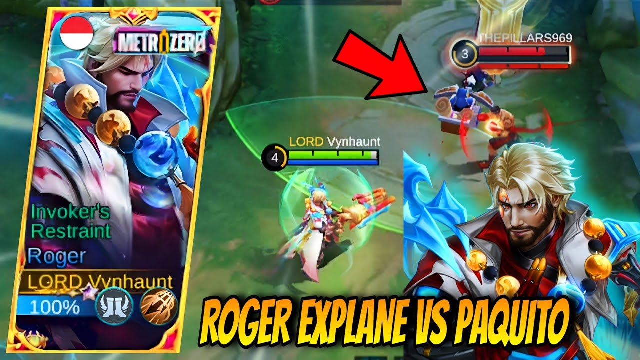 BEGINI CARA ROGER LAWAN PAQUITO DI EXPLANE‼️BUILD DAN EMBLEM ROGER EXPLANE 2025 | MLBB