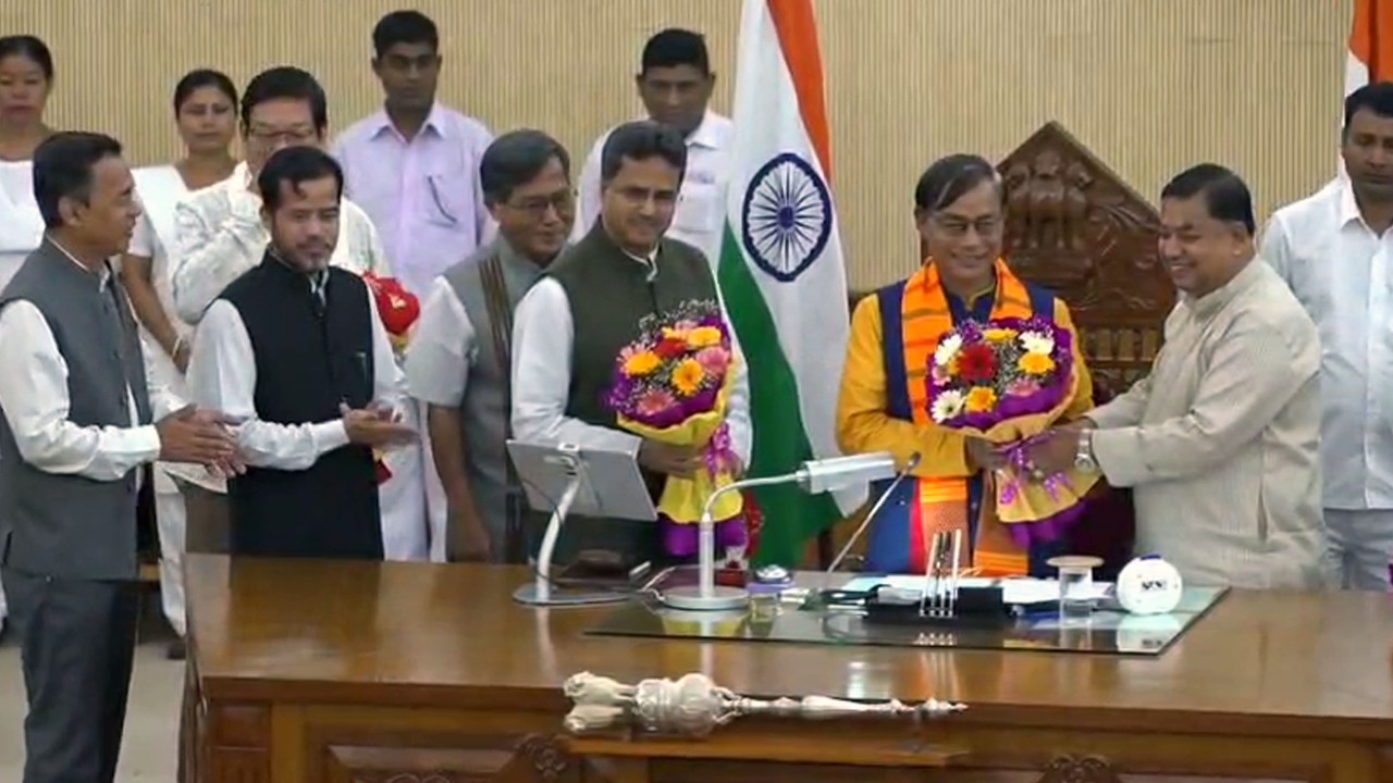 MLA Rampada Jamatia Takes Helm as Speaker in the Tripura Legislative Assembly on 18 March