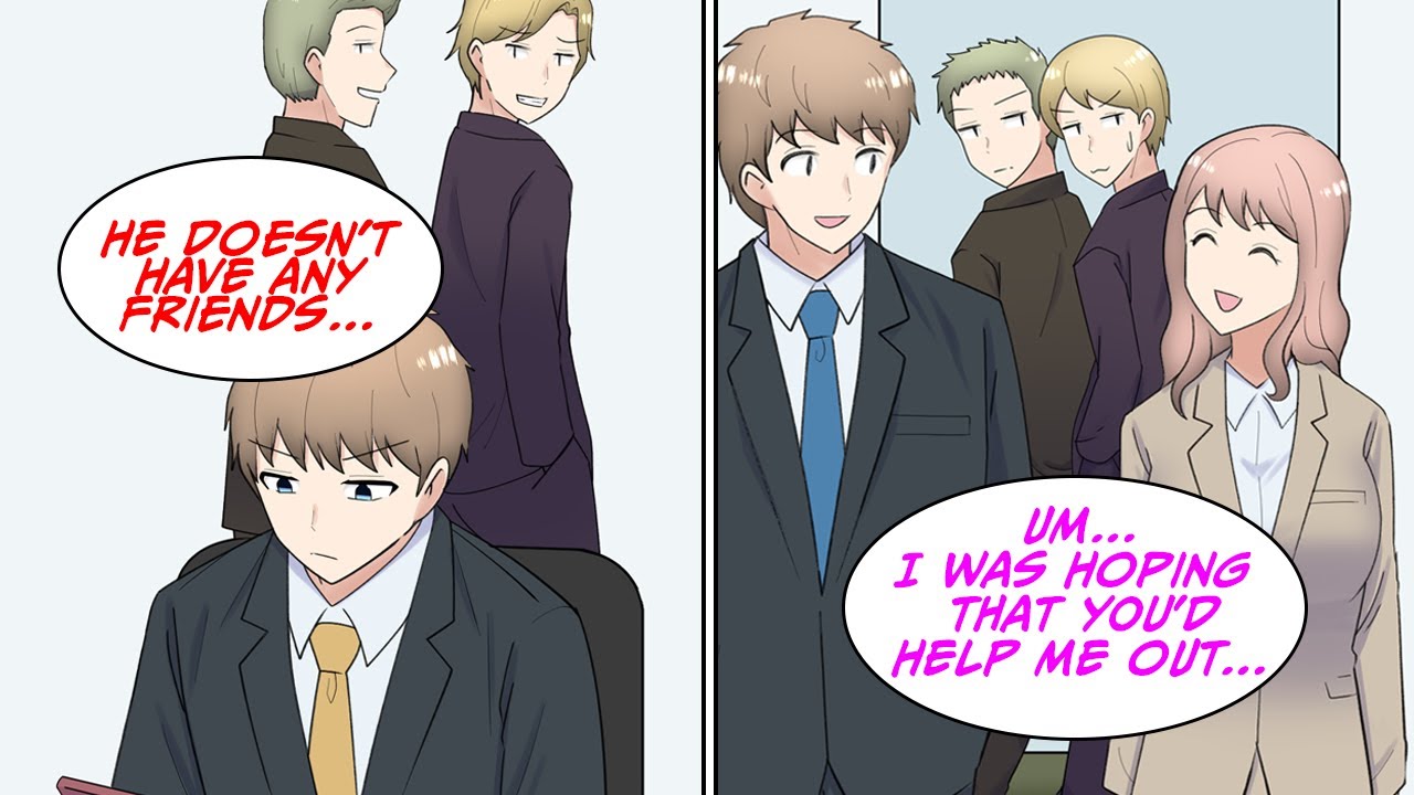 I'm a game otaku and don't have any friends but then my beautiful coworker... [Manga Dub]