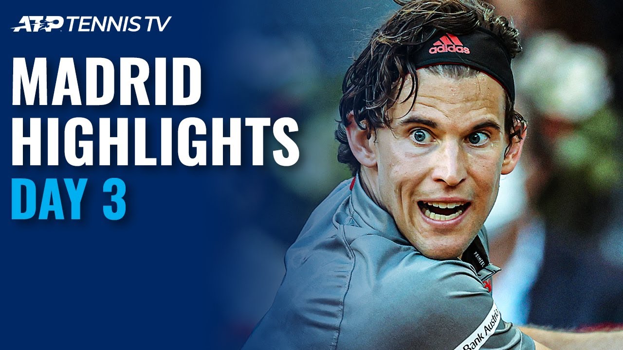 Thiem, Rublev, Nishikori, Berrettini Feature | Madrid 2021 Day 3 Highlights