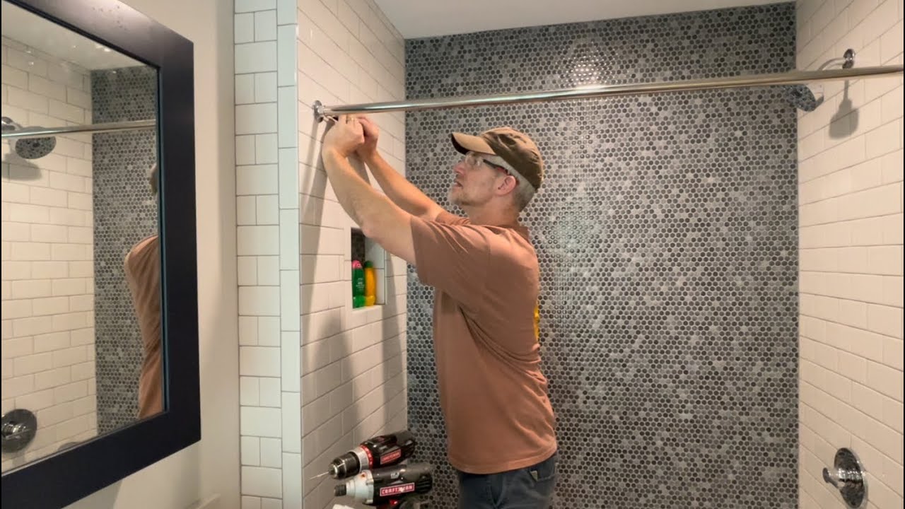Episode 322: Mounting shower curtain rods and hanging curtains