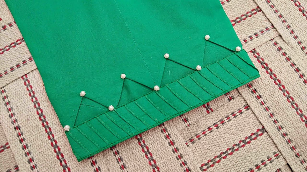 Beautiful Eid Special Trouser / Sleeves / Daman Design | The Latest Design