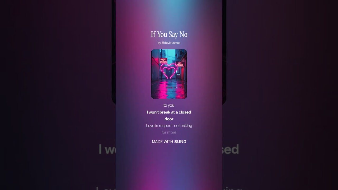 If You Say No