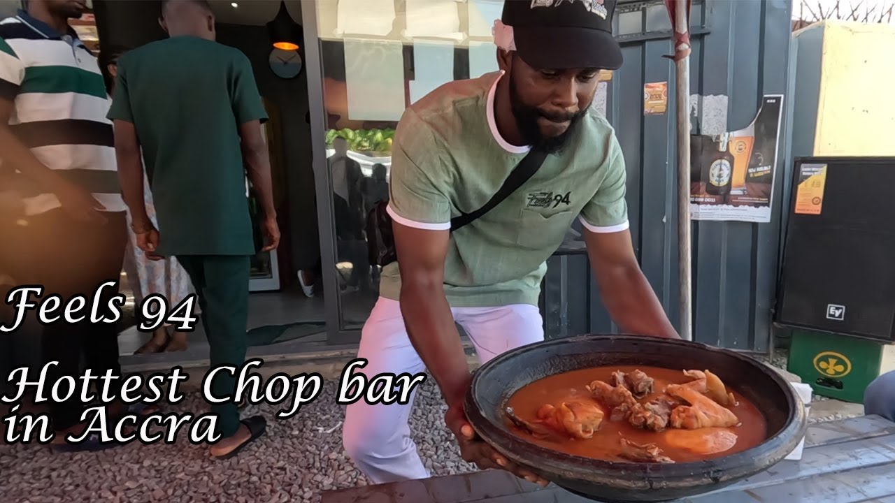 Ghanaian Cooking Recipe !! The HOTTEST Traditional chop Bar in Accra-Ghana, West Africa