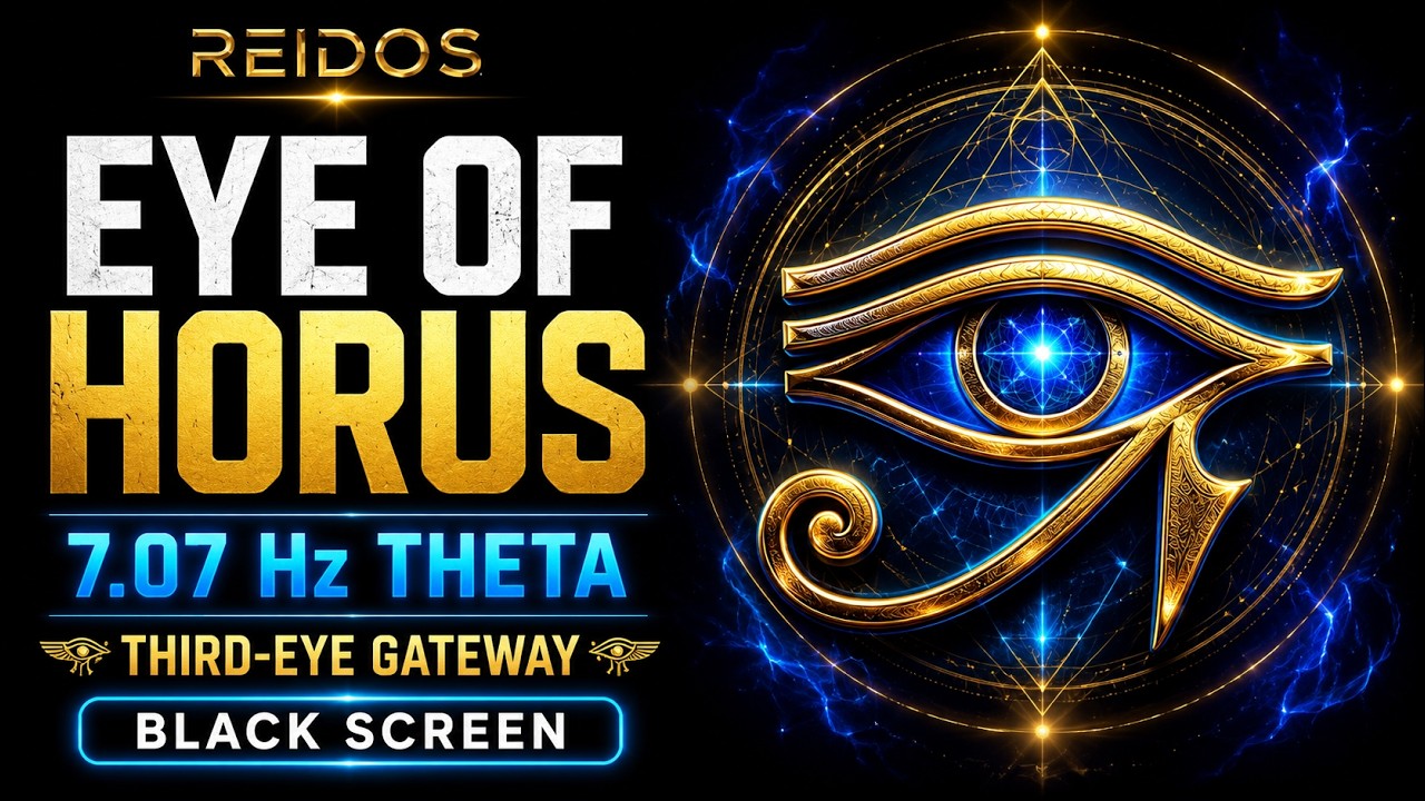 Eye of Horus Gateway | 7.07 Hz Third-Eye Activation • Pineal Gland Awakening • BLACK SCREEN EDITION