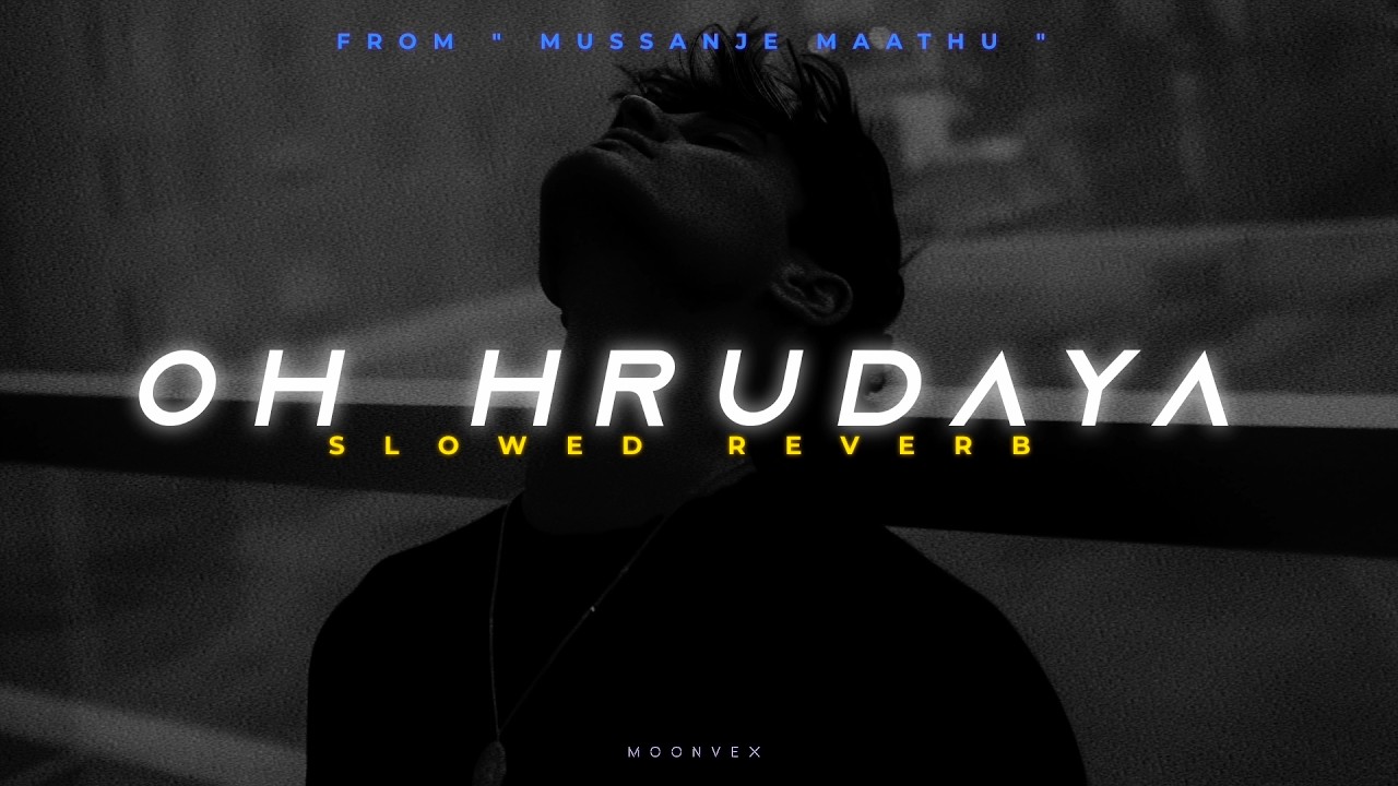 Oh Hrudaya (Slowed + Reverb) | Mussanje Maathu | Kannada Lofi | Moonvex