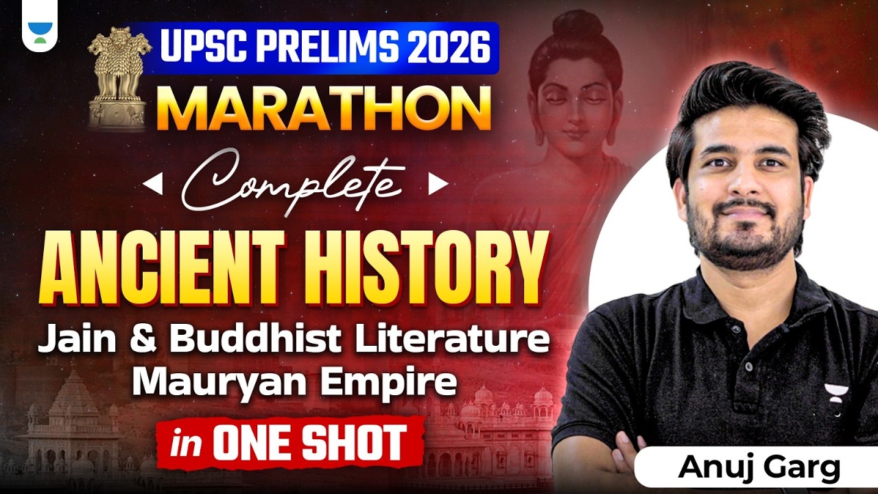 Complete Ancient History (प्राचीन इतिहास) in One Shot in Hindi | UPSC Prelims 2026 | Anuj Garg