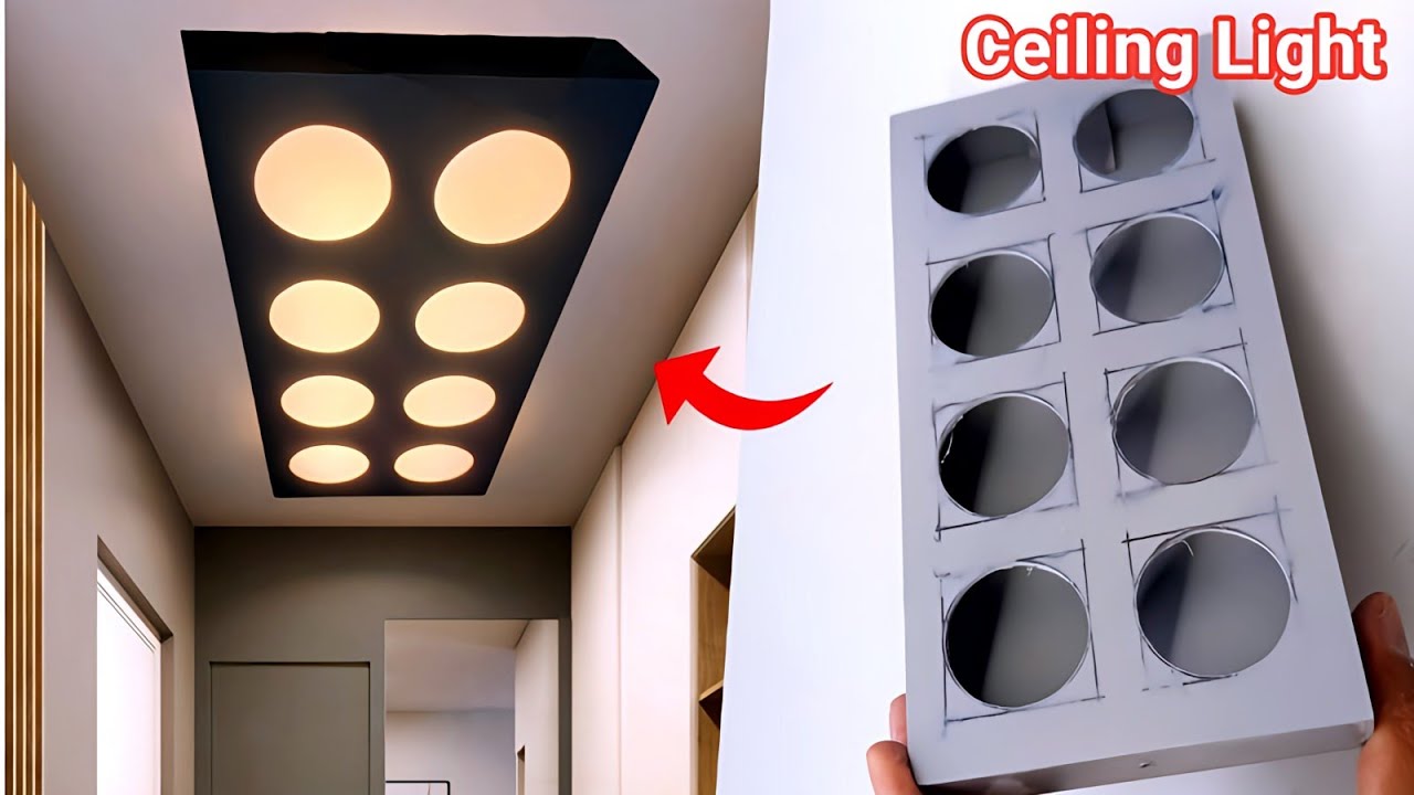 How to Make Modern LED Ceiling Lights Home Decor LED Wall Lamp  Living Loby Ceiling Surface Light