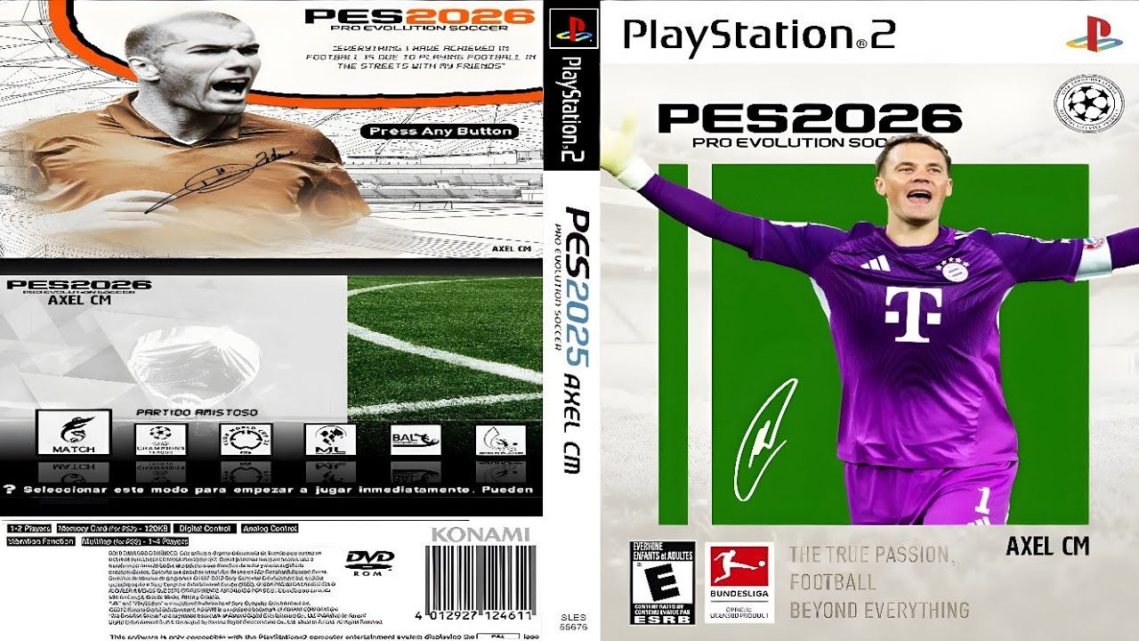 PES AXEL CM 2026 Latest Final Release August PS2 ISO