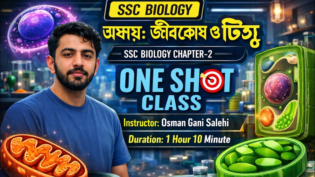 SSC Biology Chapter-2 | জীবকোষ ও টিস্যু One Shot🔥১ ভিডিওতেই পুরো অধ্যায় শেষ! SSC 26/27 | OGS Academy