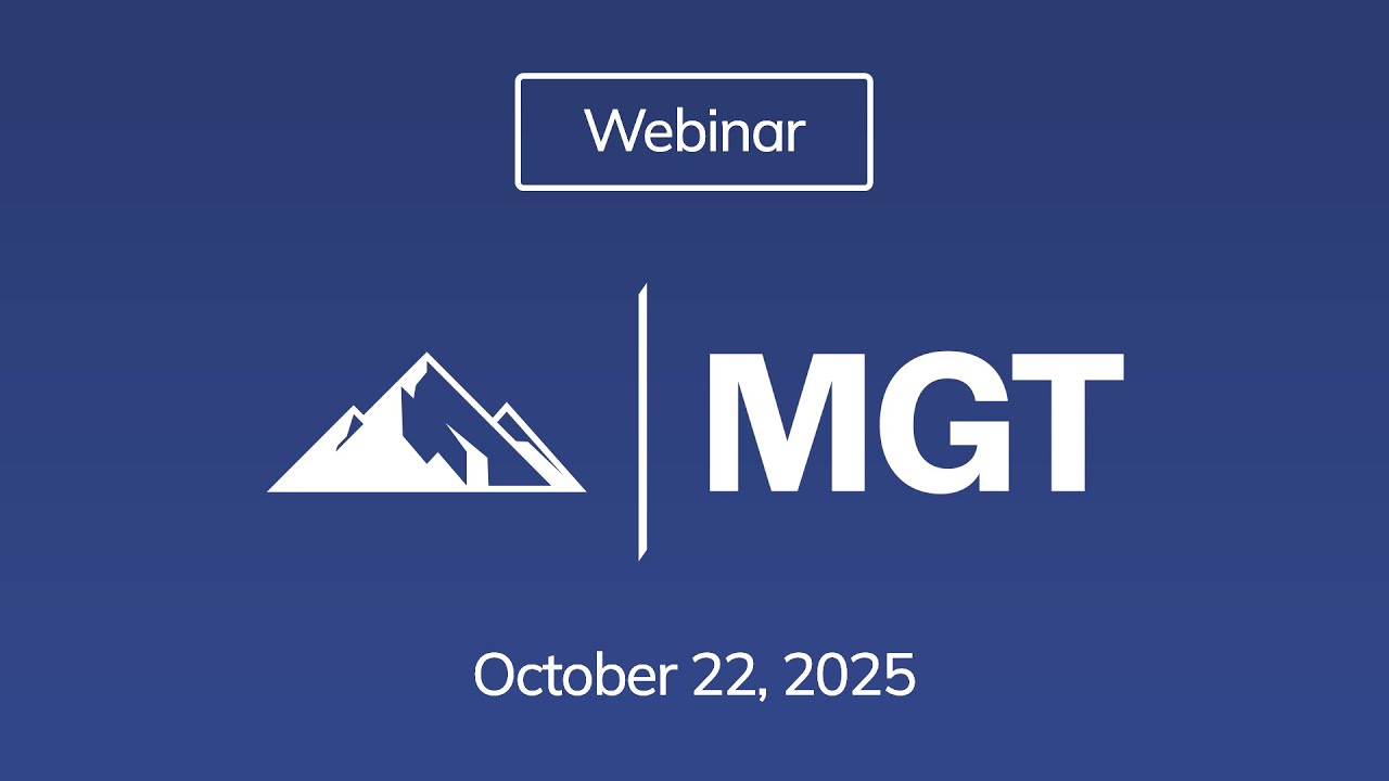 MGT Weekly Webinar: October 22, 2025