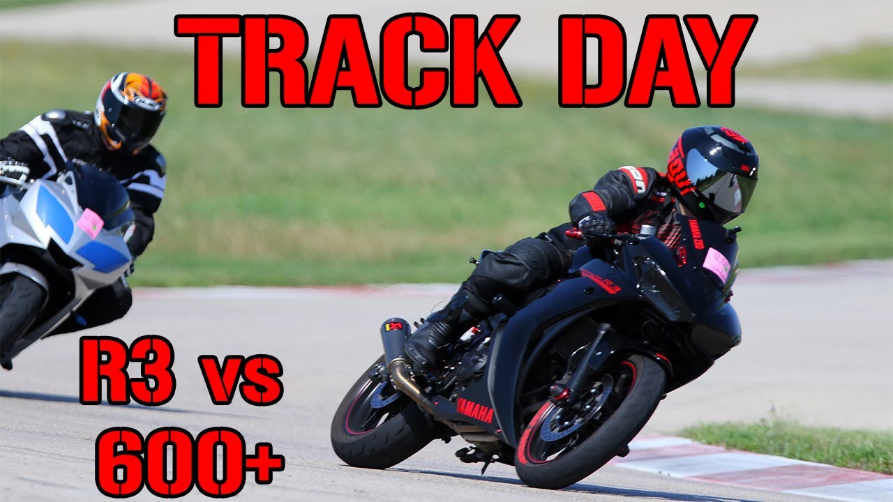 R3 vs 600cc+ on the Track [POV]