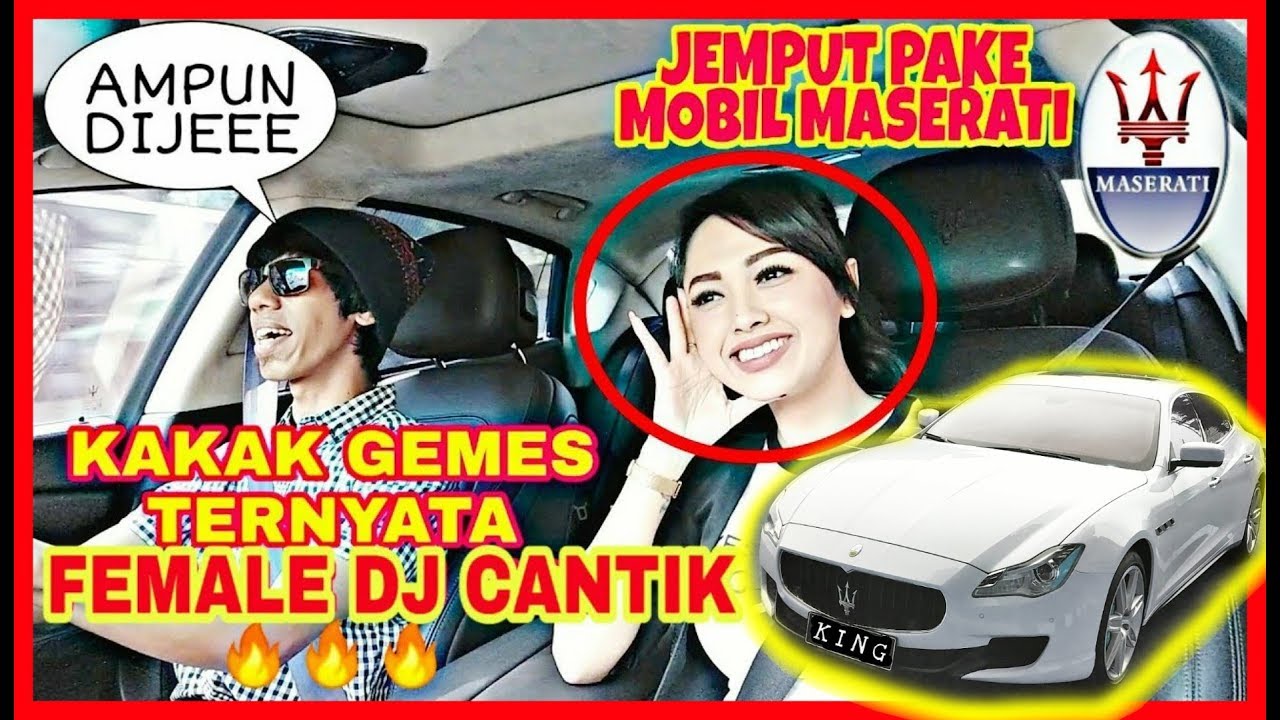 PRANK TAXI ONLINE JEMPUT FEMALE DJ CANTIK PAKE MASERATI, eh malah ngajakin anu...