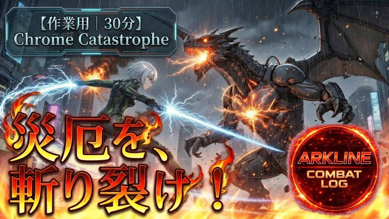 大激戦のサイバーパンク戦闘BGM【作業用】｜近未来JRPGボス戦テーマ｜Cyberpunk Boss Fight Music - Chrome Catastrophe