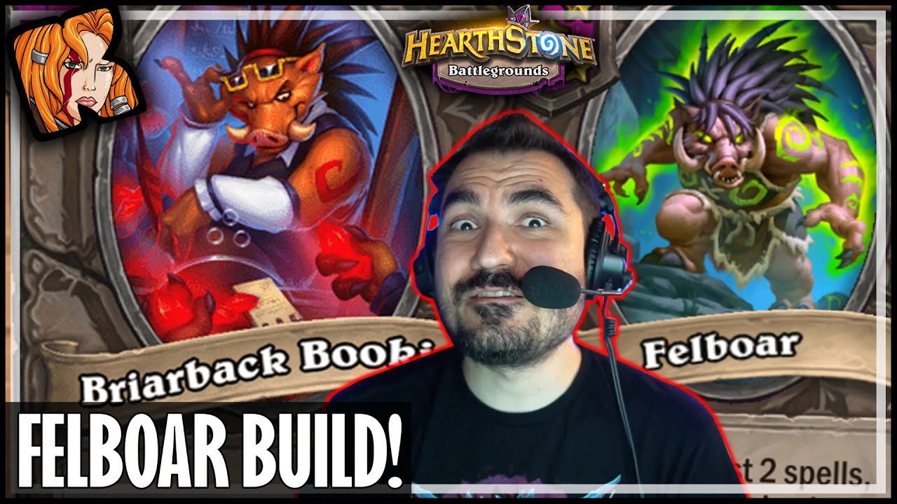 I FINALLY BUILT A FELBOAR! - Hearthstone Battlegrounds