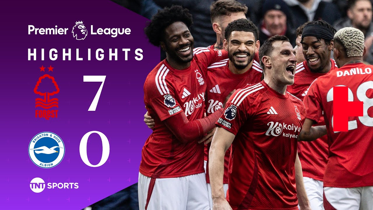 Wood's Hat-Trick Leads Brighton Rout 🔥 | Nottingham Forest 7-0 Brighton | Premier League Highlights