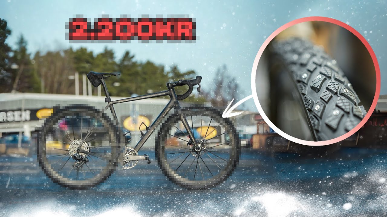 🇸🇪 NEUMÁTICOS con CLAVOS para HIELO y NIEVE en la BICICLETA de GRAVEL | #RoadToLapland #22