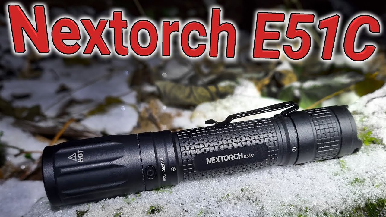 Recenzja latarki Nextorch E51C z wtyczką 18650 USB typu C Osram P9 z tylnym klikaczem