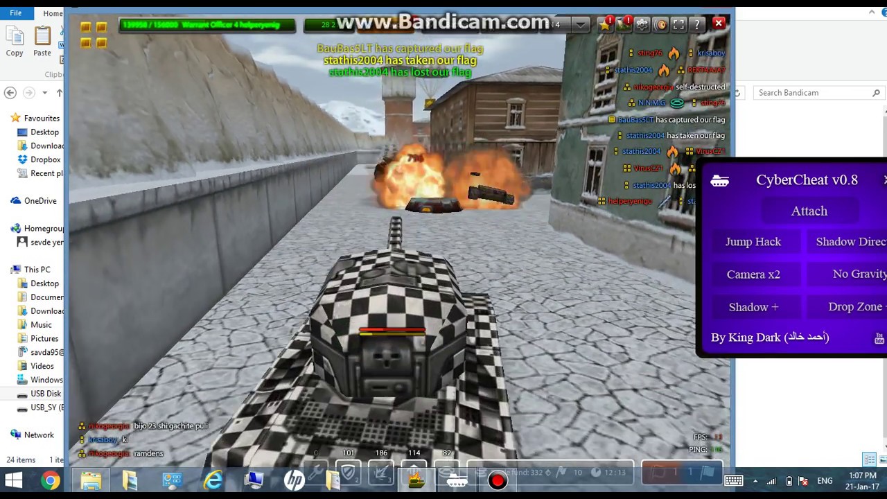 Tanki Online Camera and Jump Hack(smoothly working)-танки Онлайн мотыга 2017