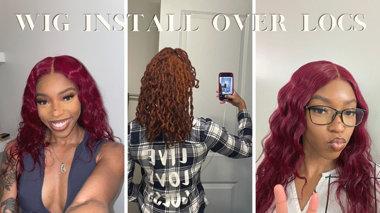 GLUELESS WIG INSTALL OVER LOCS | NO BRAID DOWN