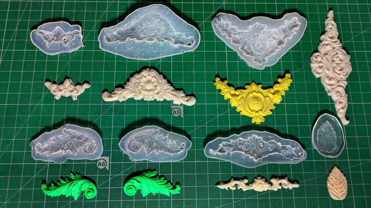 How to make a mold for resin from hot glue || DIY Resin hacks || Homemade Clay Mold