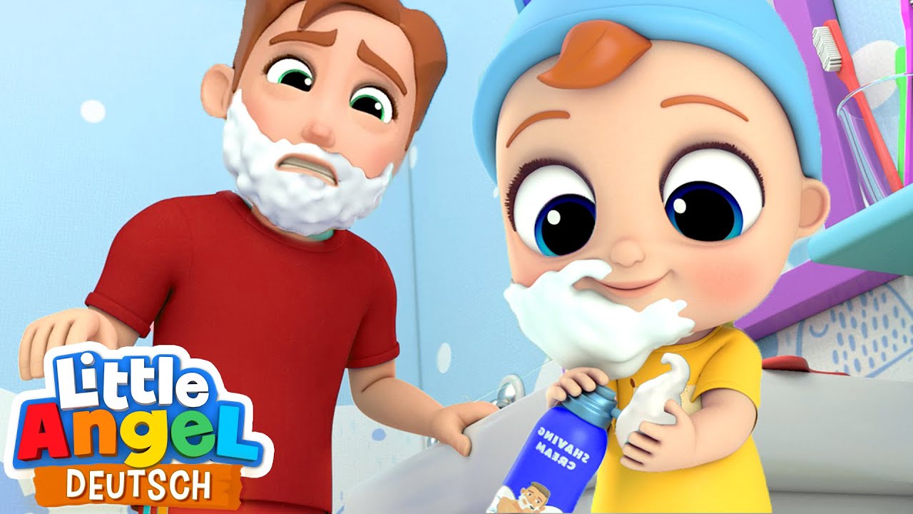 Papa, ich will so sein wie Du! | Wie der Vater so der Sohn | Little Angel Deutsch - Kinderlieder