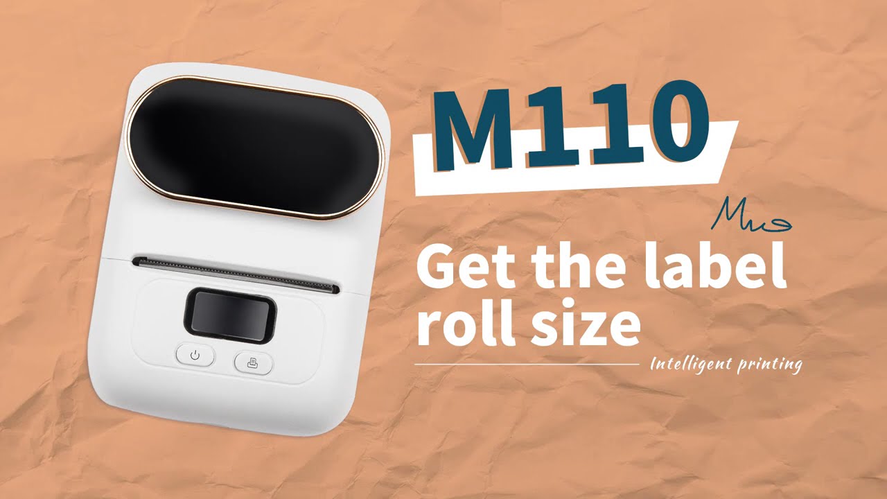 Phomemo M110 Tutorial: How to Get The Label Roll Sizel | Setup Instruction | Label Maker M110