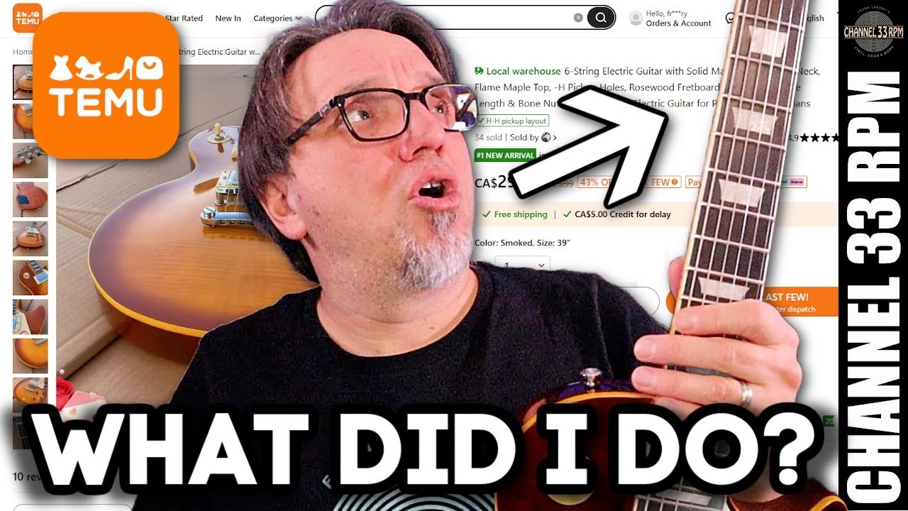 I bought a Temu 'CHIBSON' guitar (not kidding) and made it better
