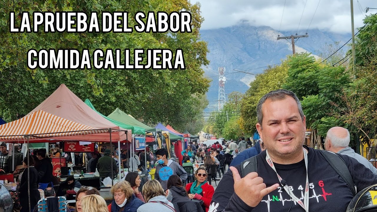 PROBE COMIDA  CALLEJERA EN LA FERIA DE VILLA LAS ROSAS TRASLASIERRA CORDOBA- CONOZCO  DIQUE LA VIÑA