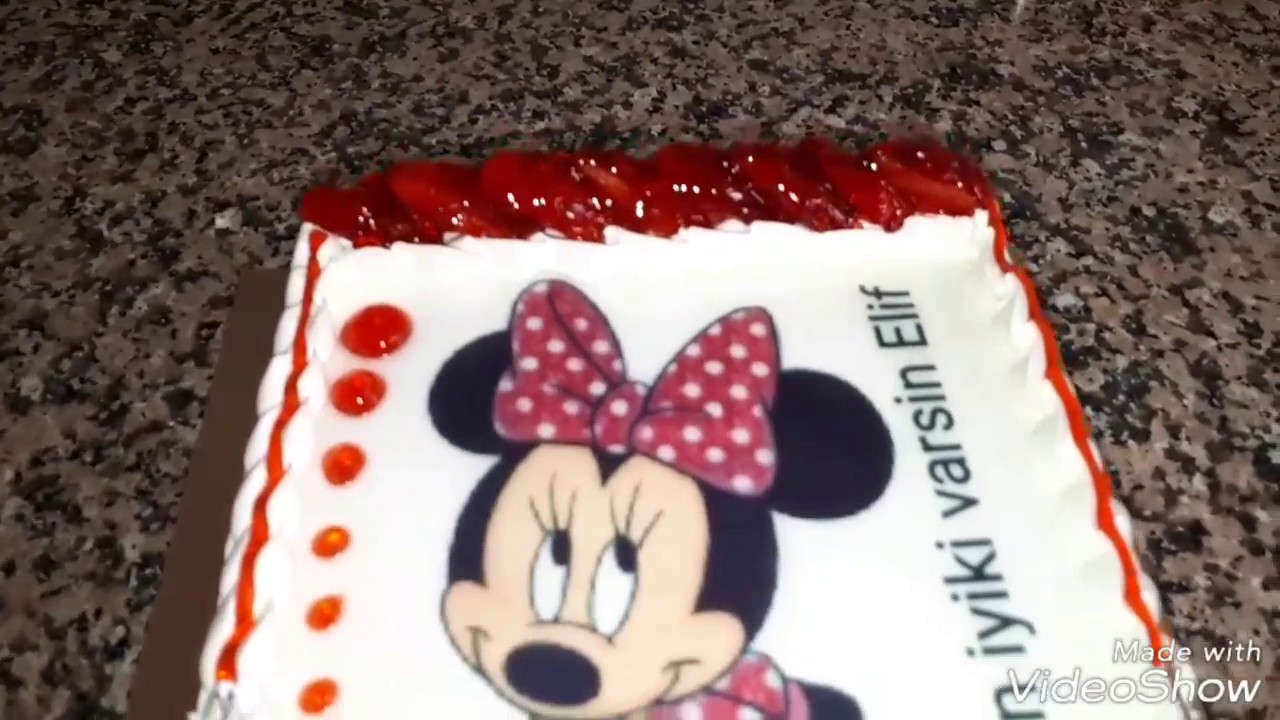 Mickey Minnie Temalı Pasta Yapilisi - Gateau Mickey Minnie [HD]