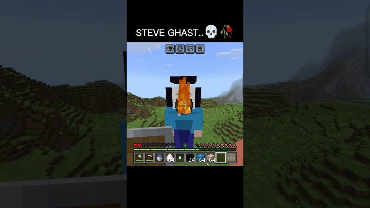 Minecraft Steve 💀 Ghast(Matadora) #minecraft #shorts #zaralarsson