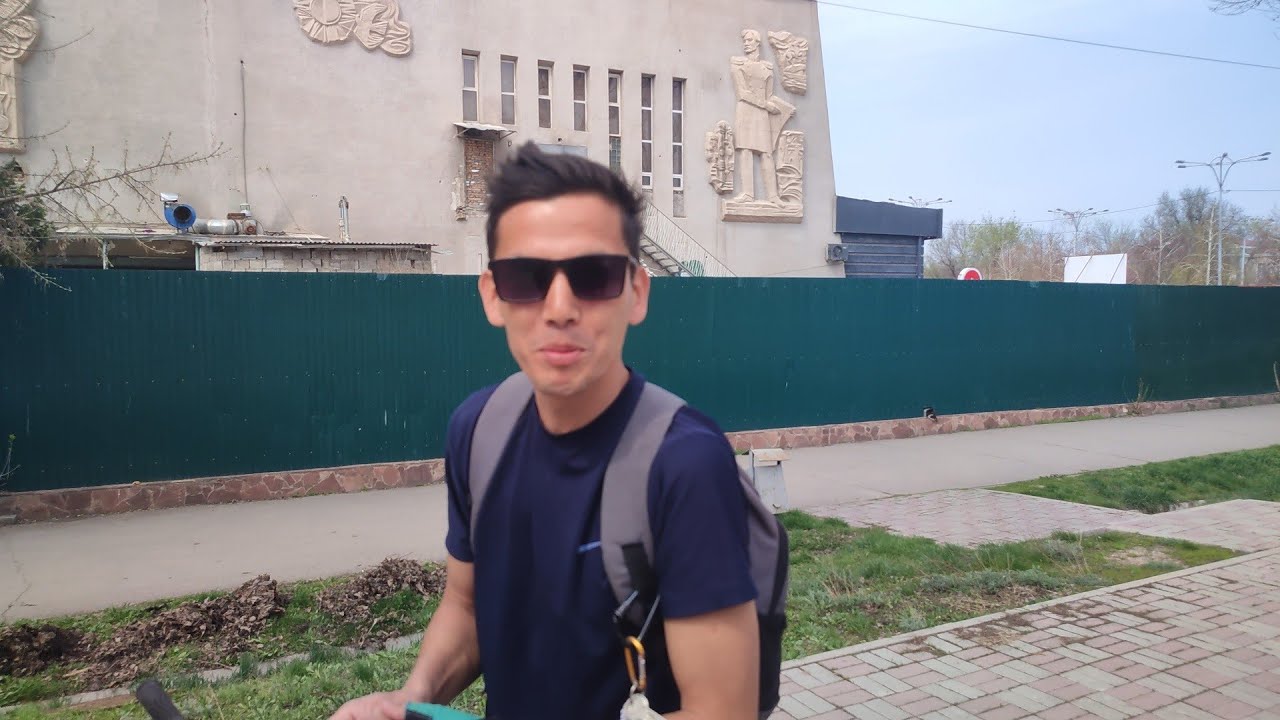 Тараз(Джамбул)Полный обзор улицы Жданова (ныне Желтоксан) до Коммунистической (ныне Толе би).