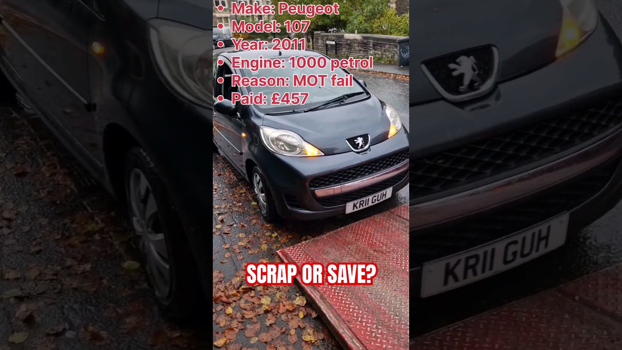 2011 Peugeot 107, would you scrap or save? 