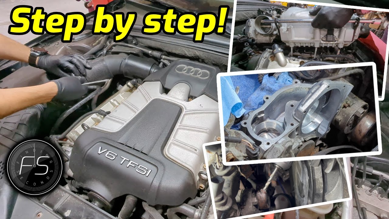 Audi 3.0T TFSI PCV, water pump and thermostat how to replace (S4, S5, A4, A6, A7, A8, Q7, SQ5)