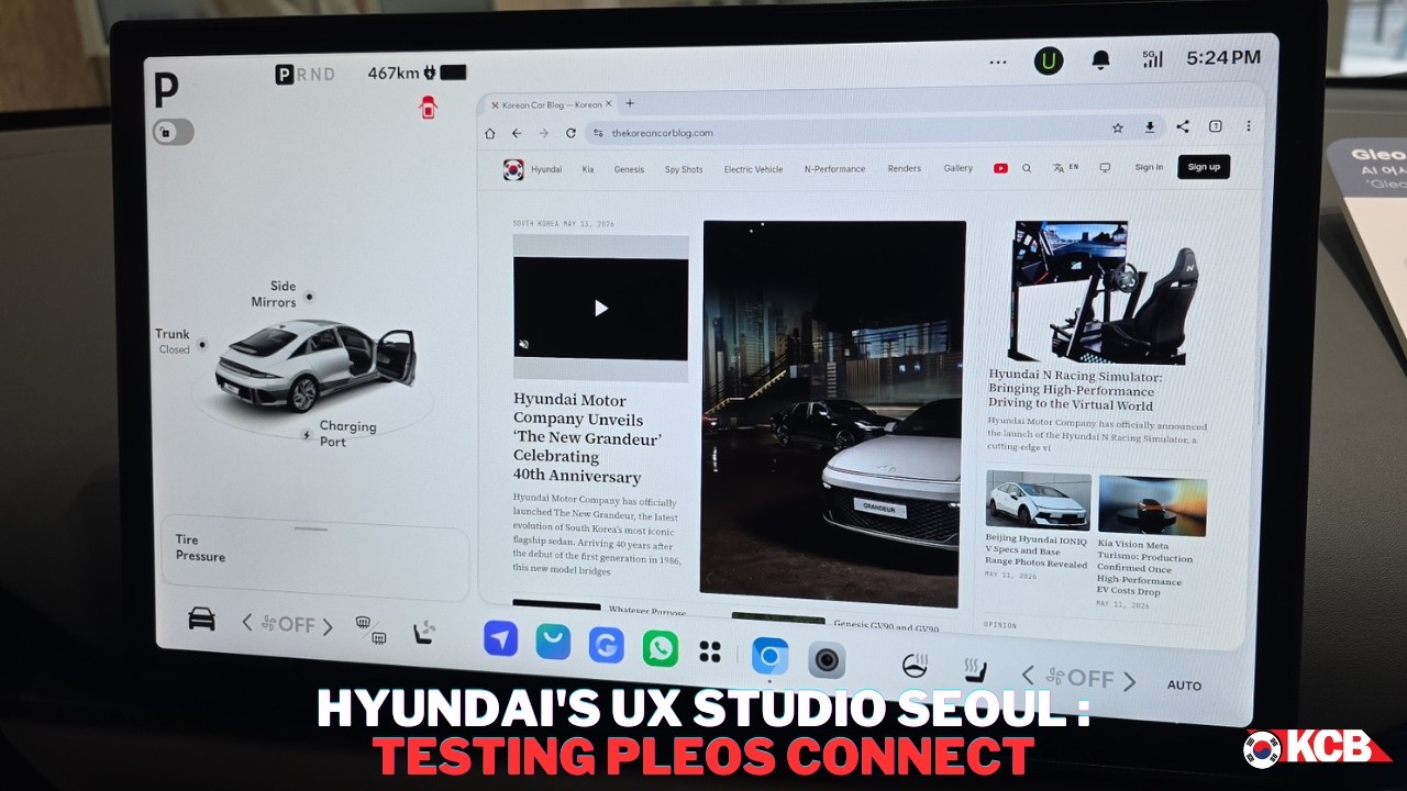 Визит в UX-студию Hyundai в Сеуле и тестирование Pleos Connect