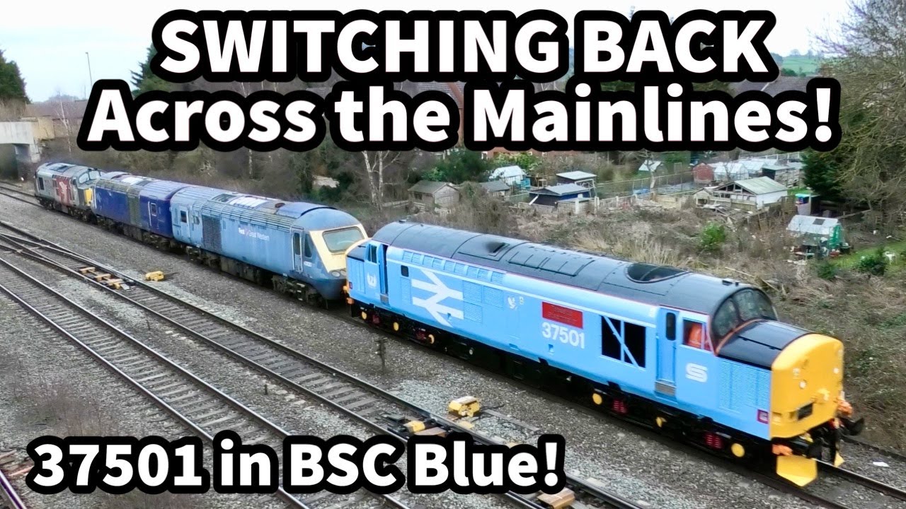 37501 & 37884 SWITCH BACK Across the MAINLINES - Plus LOCOS on DEPOT at Burton NEMESIS Rail..!