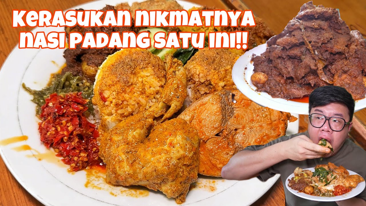 MANA TAHAN AMBIL LAUK SEDIKIT DI NASI PADANG INI!!